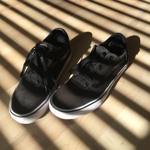 Black and white vans